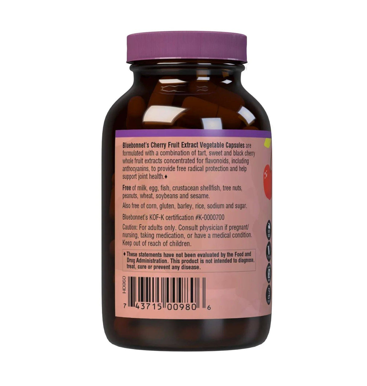 Bluebonnet Cherry Fruit Extract 60 VegCap