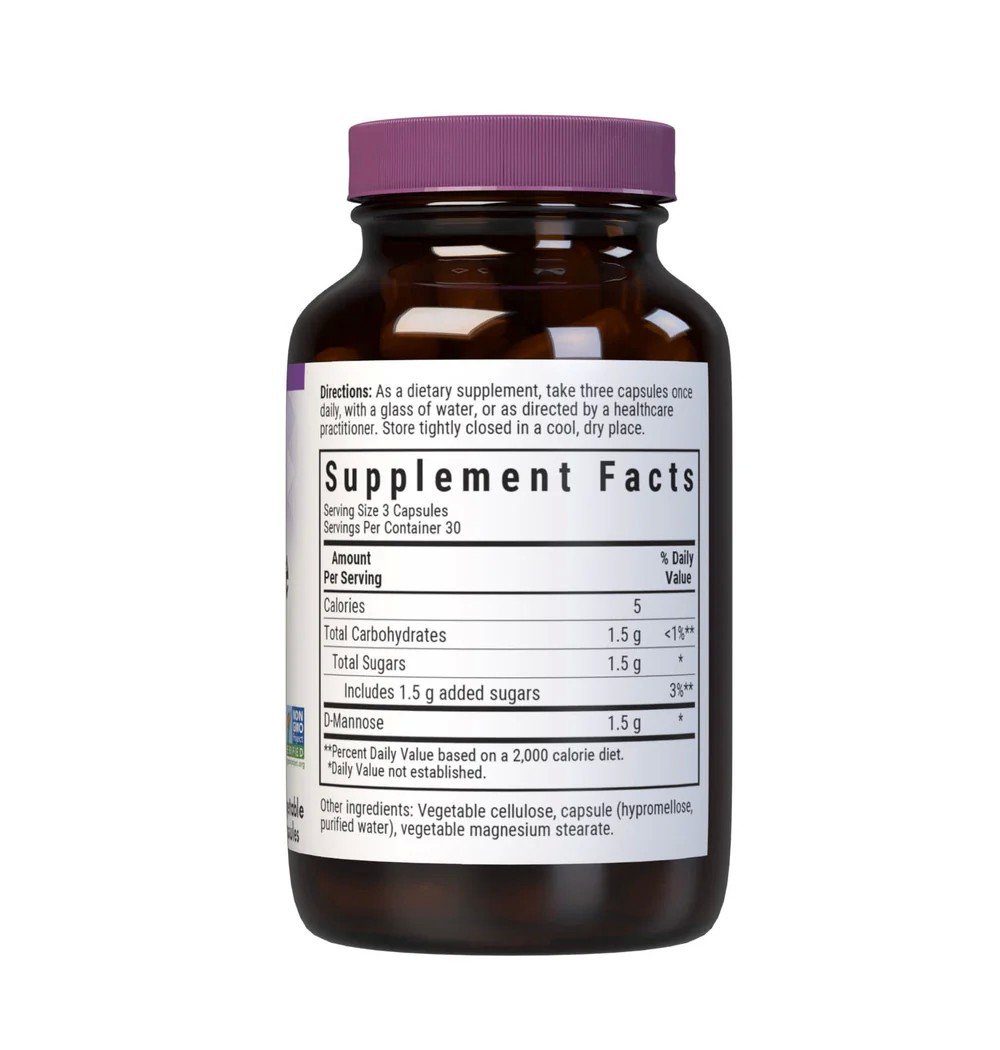 Bluebonnet D-Mannonse-500 mg 90 Vegetarian Capsules