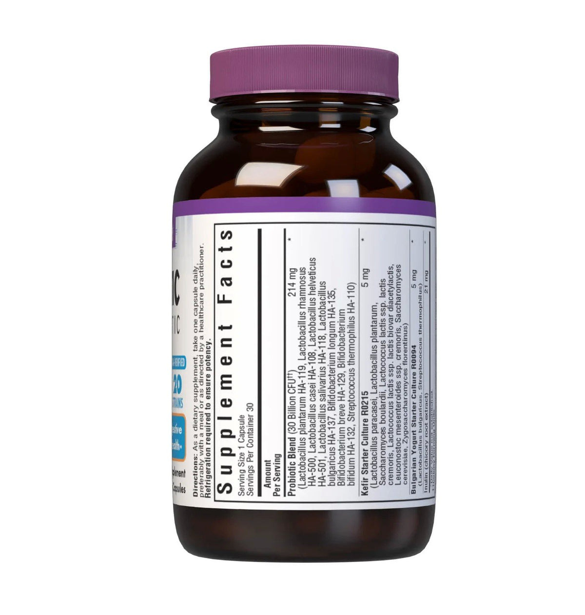 Bluebonnet Probiotic &amp; Prebiotic 30 Billion 30 VegCap