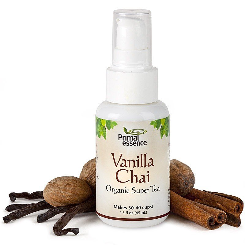 Primal Essence Organic Super Tea Vanilla Chai 1.5 oz Spray