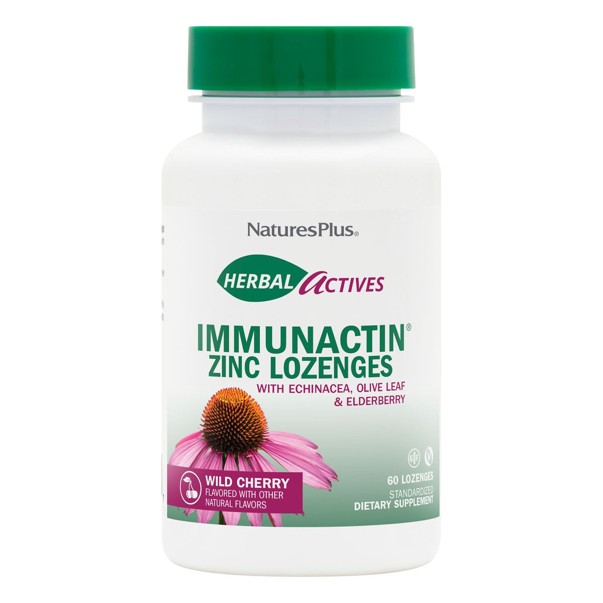 Nature's Plus ImmunActin Zinc Lozenges 60 Lozenge