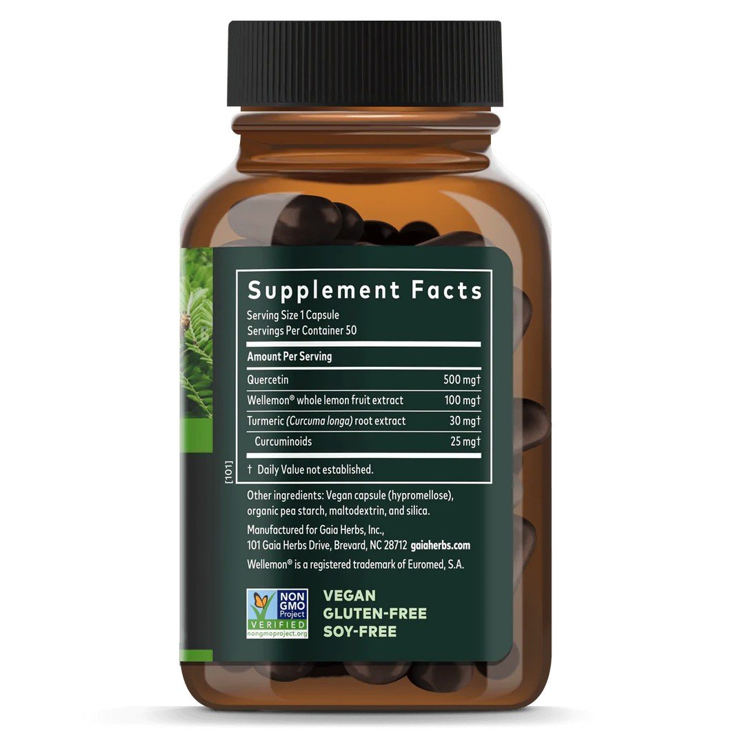 Gaia Herbs Quercetin Synergy 50 Capsule