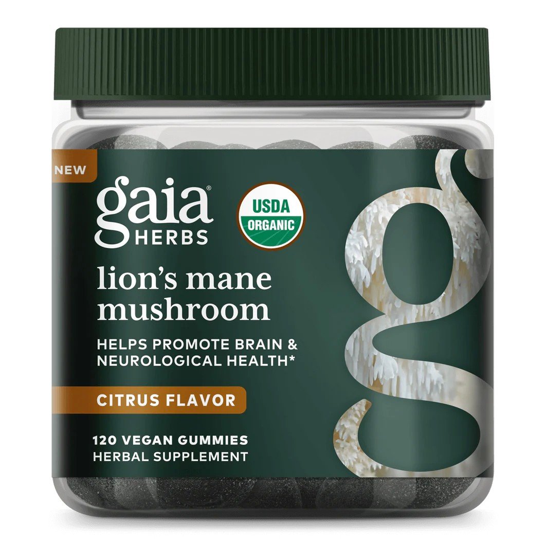 Gaia Herbs Lion&#39;s Mane Mushroom (COG) 120 Capsule