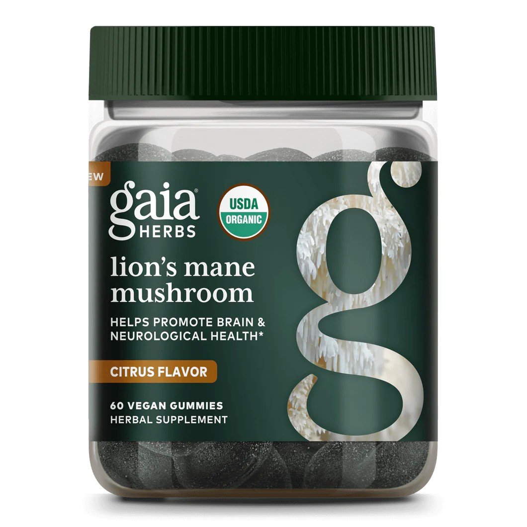 Gaia Herbs Lion's Mane Mushroom Gummies (COG) 60 Gummy