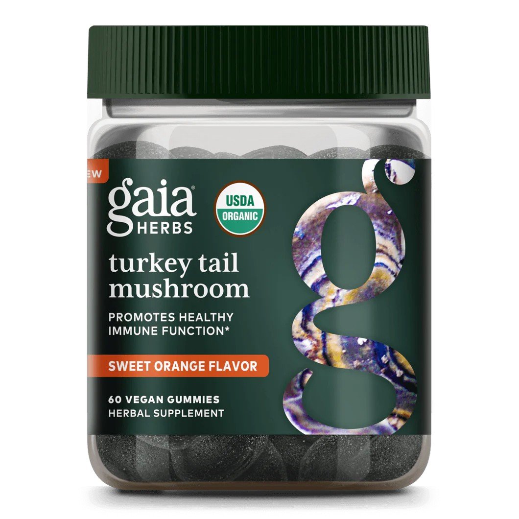 Gaia Herbs Turkey Tail Mushroom Gummies (COG) 60 Gummy