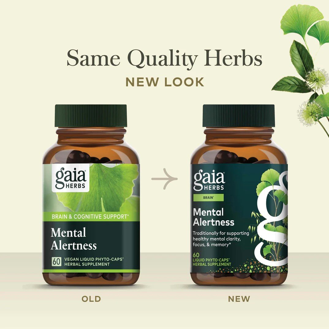 Gaia Herbs Mental Alertness 60 VegCap