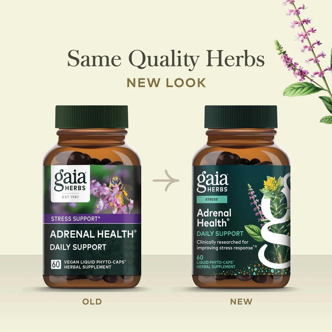 Gaia Herbs Adrenal Health Daily Support 60 VegCap