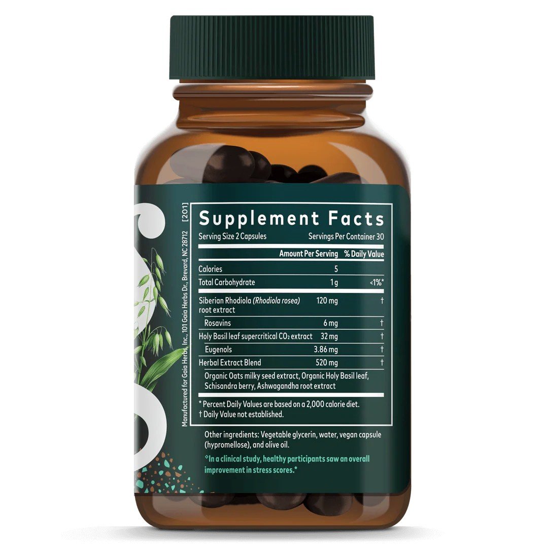 Gaia Herbs Adrenal Health Daily Support 60 VegCap