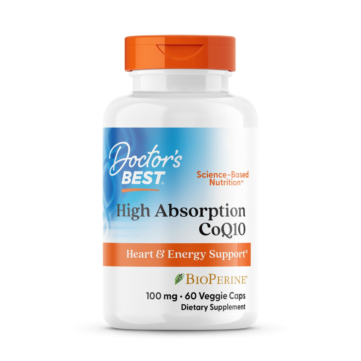 Doctors Best High Absorption CoQ10 100mg w/ Bioperine 60 VegCap