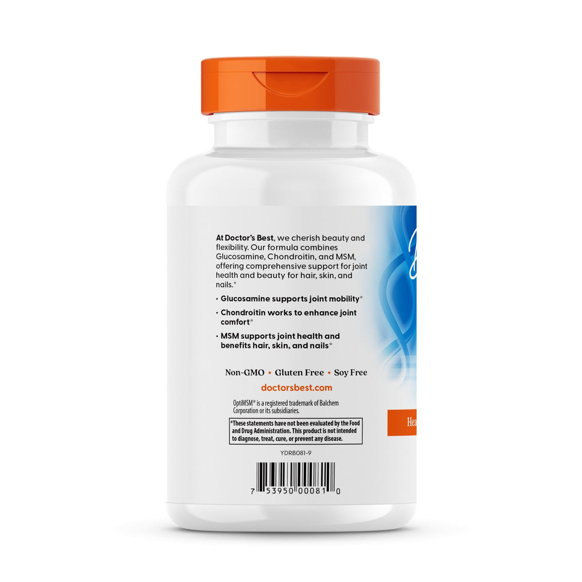 Doctors Best Glucosamine Chondroitin MSM with OptiMSM 240 Capsule