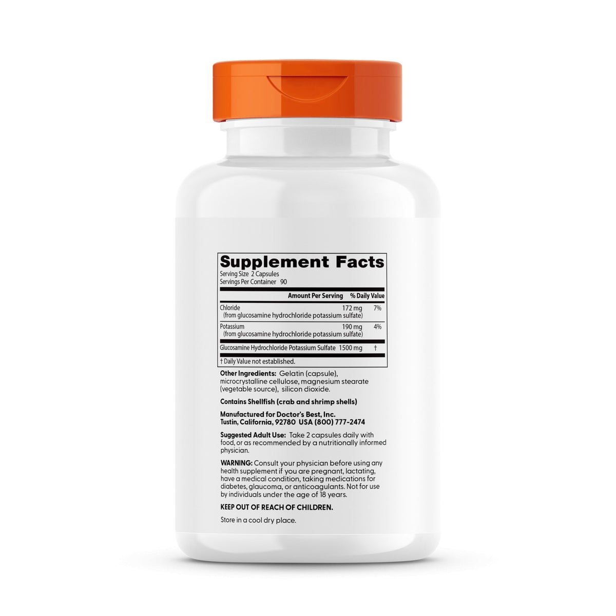 Doctors Best Glucosamine 1500 mg 180 Capsule
