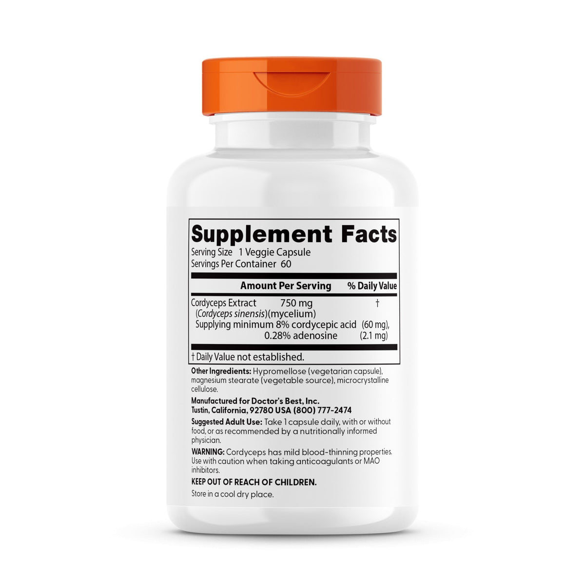 Doctors Best Ultra Cordyceps 60 VegCap