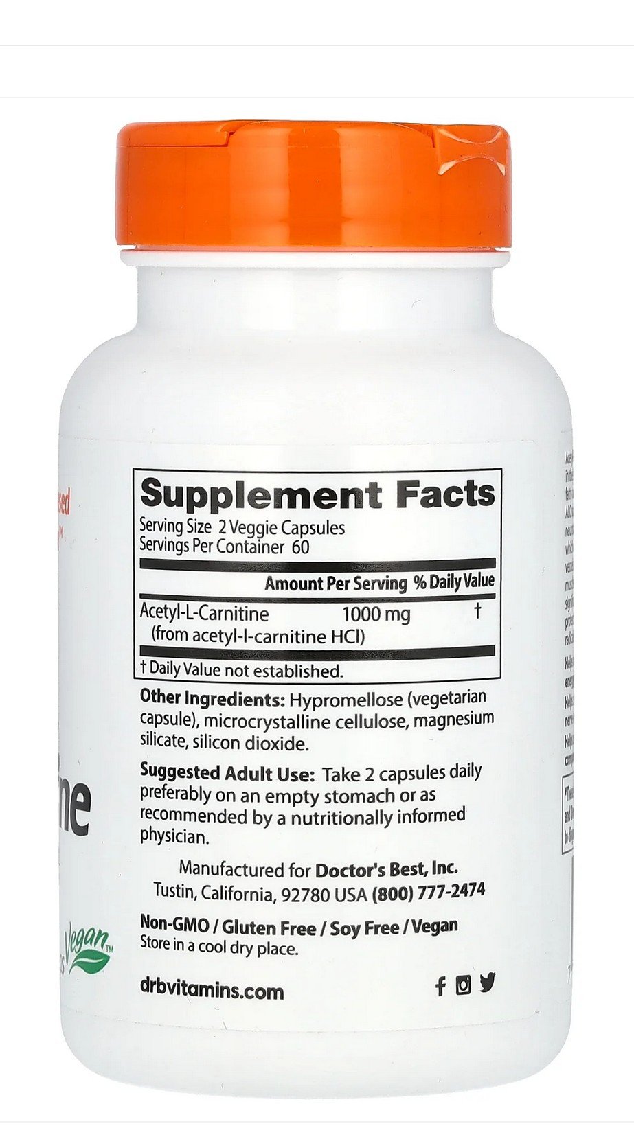 Doctors Best Best Acetyl L-Carnitine 588mg 120 Capsule