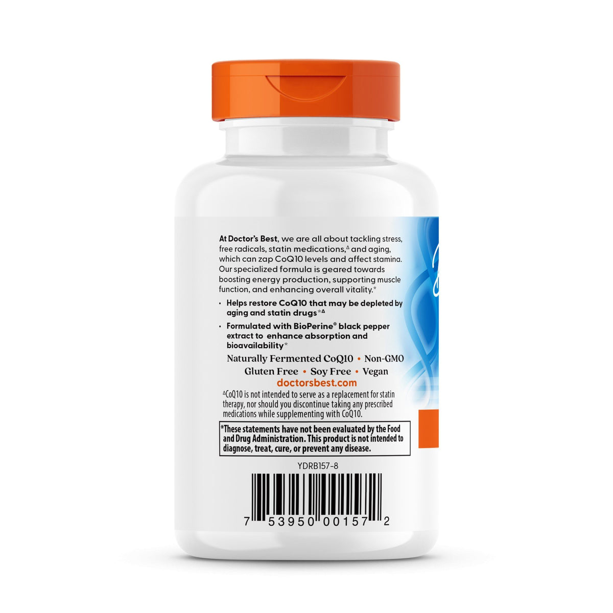 Doctors Best High Absorption CoQ10 (400mg) w/ Bioperine 60 VegCap