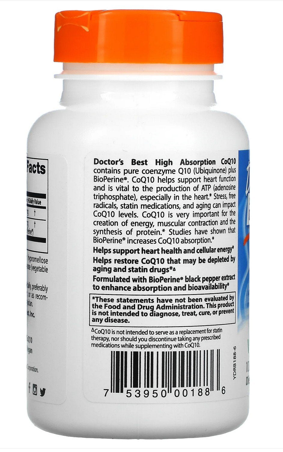 Doctors Best High Absorption with Bioperine CoQ10 100mg 120 VegCap