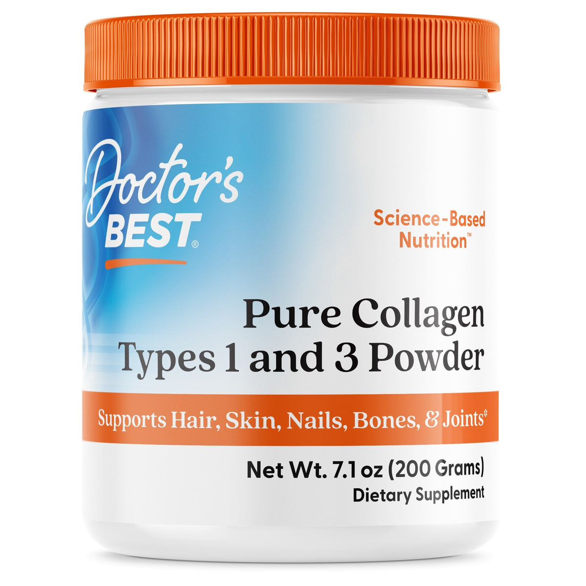 Doctors Best Pure Collagen Types 1 and 3 Powder 7.1 oz Powder