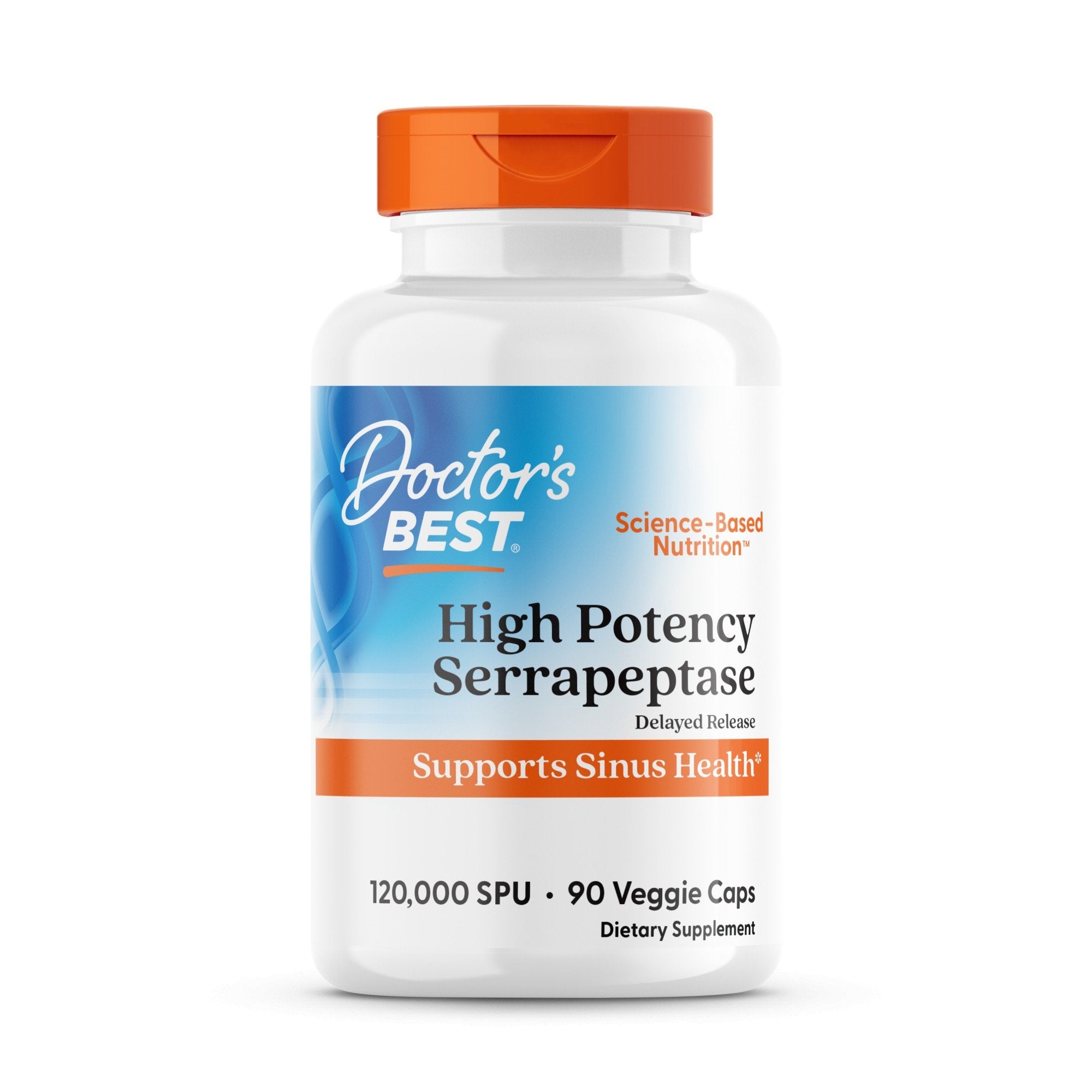 Doctors Best High Potency Serrapeptase 120,000 SPU 90 VegCap