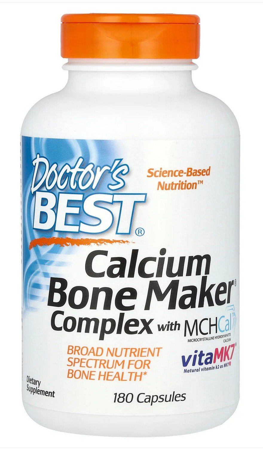 Doctors Best Calcium Bone Maker Complex with MCH-Cal 180 VegCap