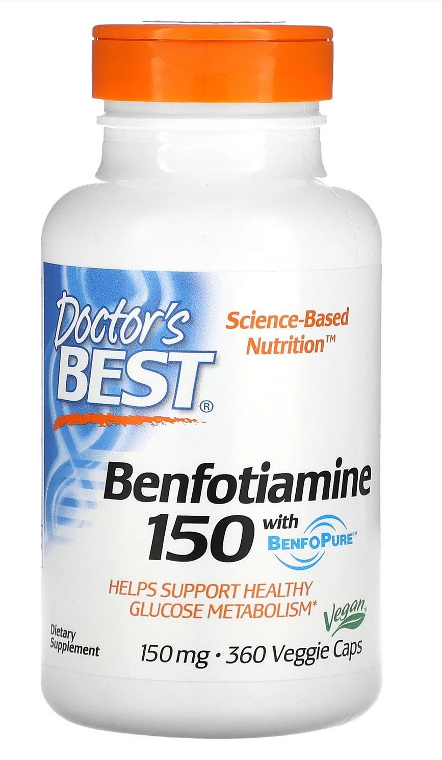 Doctors Best Benfotiamine 150mg with BenoPure 360 VegCap