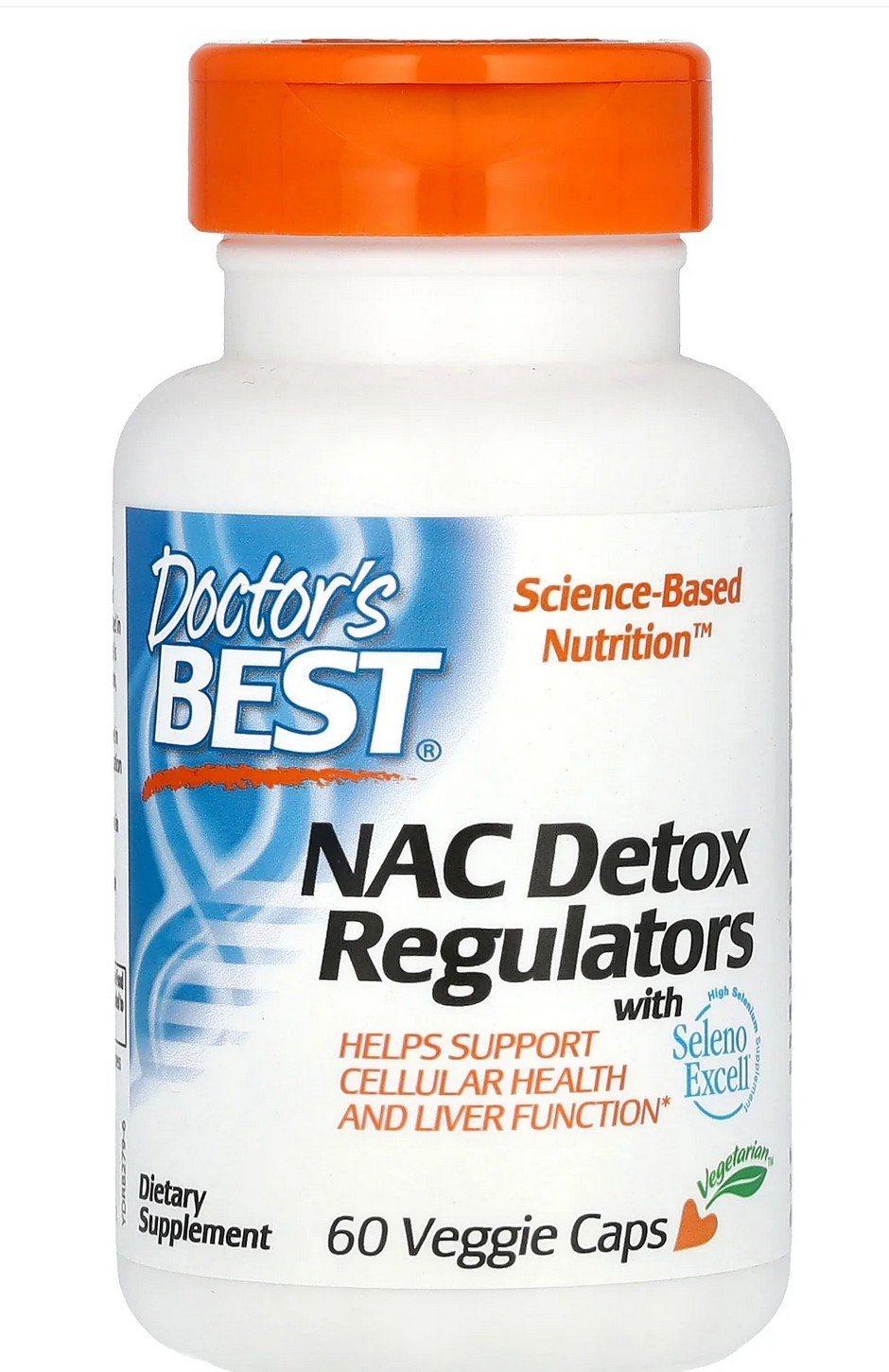 Doctors Best NAC Detox Regulators with Seleno Excell 60 VegCap