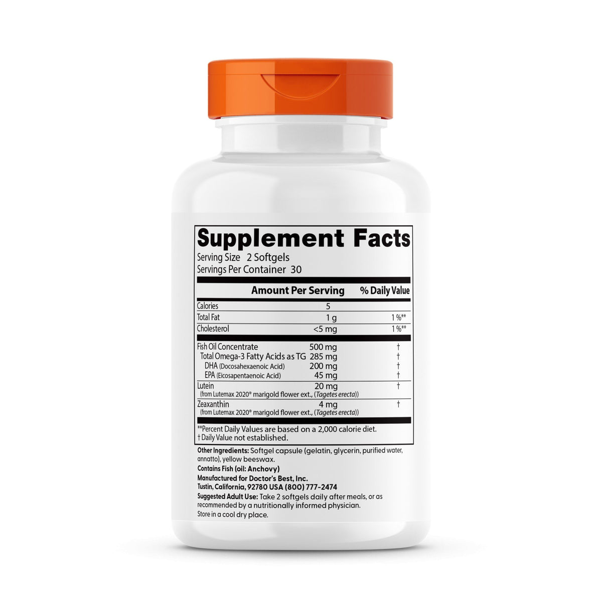 Doctors Best Natural Vision Enhancers 60 Softgel