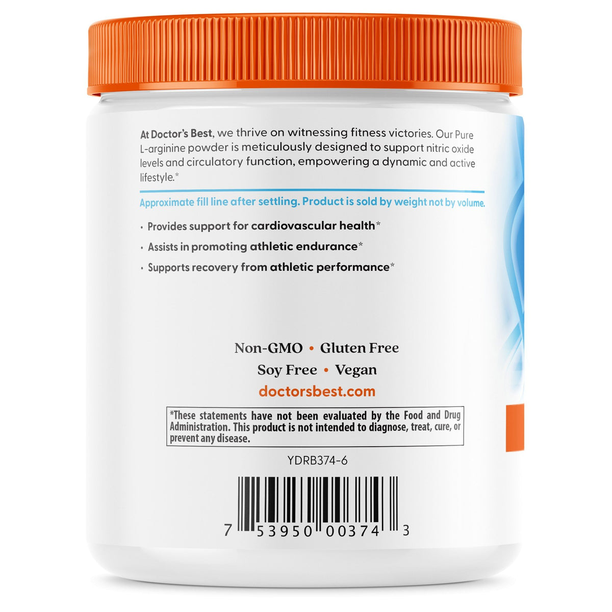 Doctors Best L-Arginine Powder 10.6 oz (300 grams) Powder