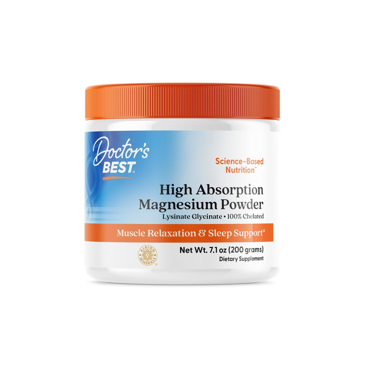 Doctors Best High Absorption Magnesium Powder 7.1 oz (200 g) Powder