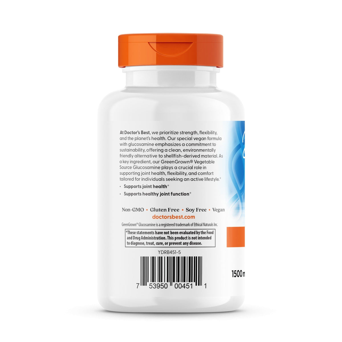 Doctors Best Vegan Glucosamine 750mg 120 VegCap