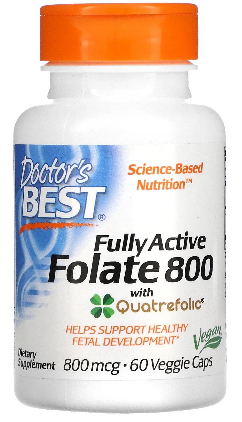 Doctors Best Fully Active Folate 800 mcg 60 VegCap