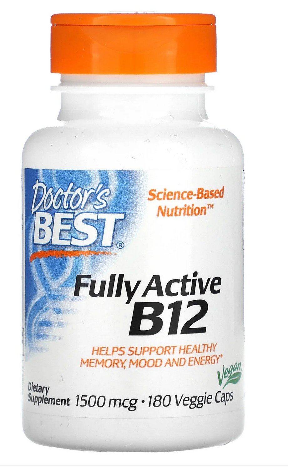 Doctors Best Fully Active B12 1,500 mcg 180 VegCap