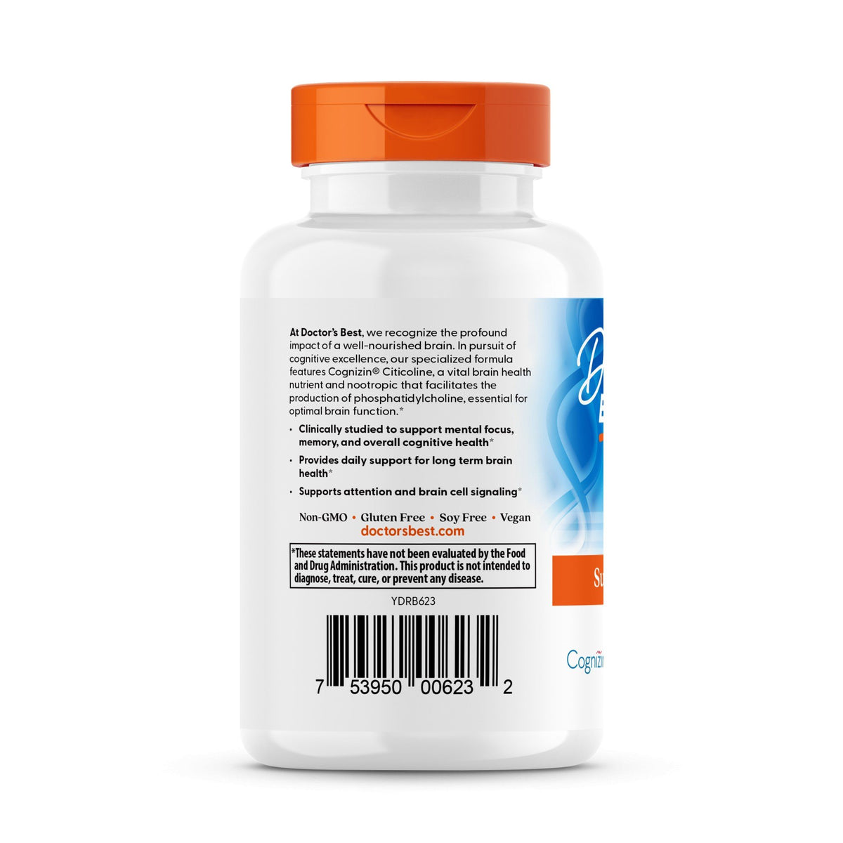 Doctors Best Citicoline-CDP-Choline with Cognizin-250 mg 60 Softgel