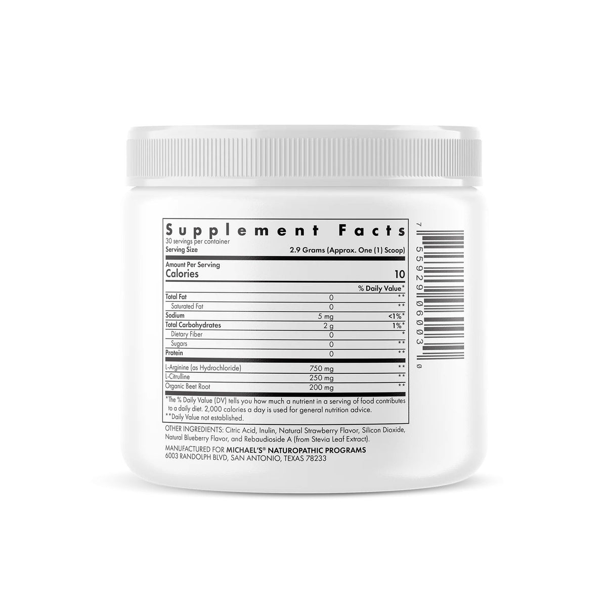 Michael&#39;s Naturopathic Arginine Citrulline Powder 3.1 oz Powder