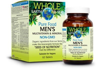 Natural Factors Whole Earth & Sea Men's 50+ Multivitamin & Mineral 60 Tablet