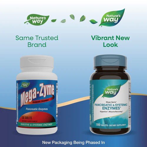 Nature&#39;s Way Mega-Zyme 10X Original Formula 100 Tablet