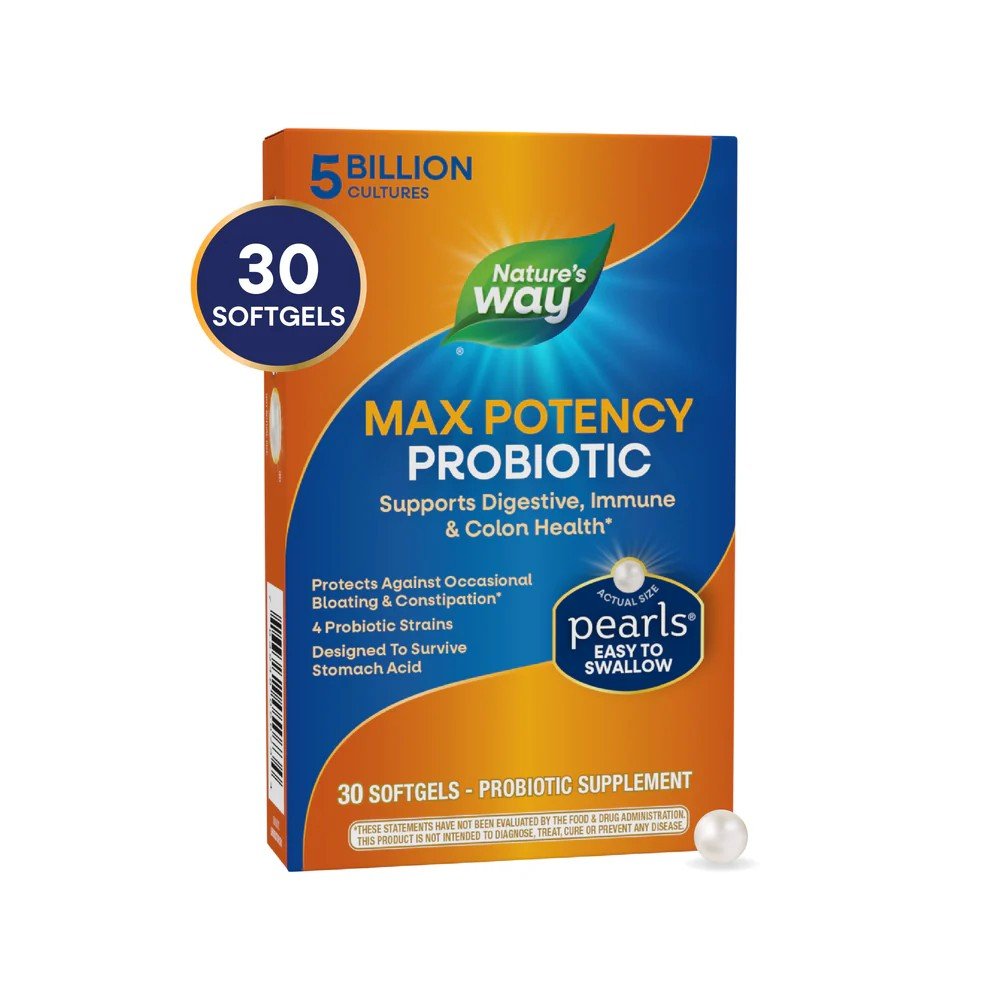 Nature's Way Probiotic Pearls Max Potency 30 Softgel