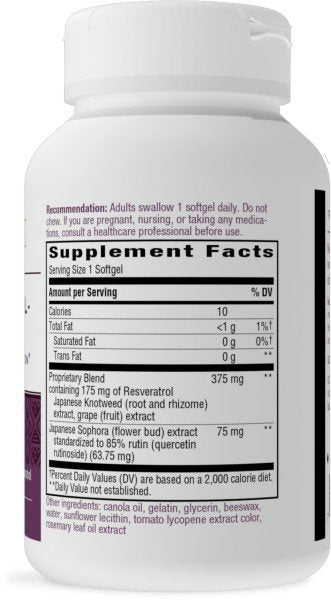 Nature&#39;s Way Resveratrol Forte 60 Softgel