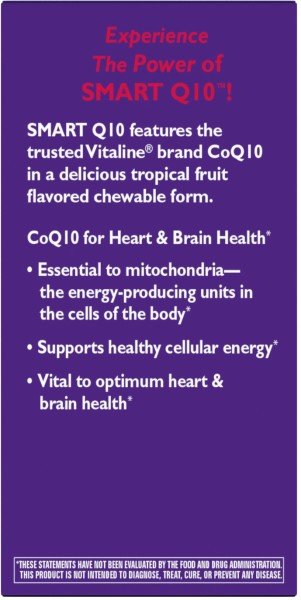 Nature&#39;s Way SMART Q10 CoQ10 100mg Orange Flavored 30 Tablet