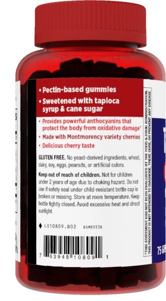 Nature&#39;s Way Tart Cherry Ultra Gummies 75 Gummy