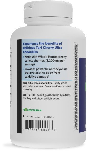 Nature&#39;s Way Tart Cherry Ultra Chewable 90 Chewable Tablet