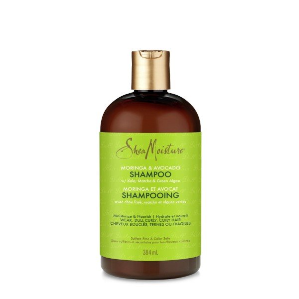 Shea Moisture Power Greens Shampoo Moringa & Avocado 13 oz Liquid