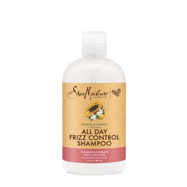 Shea Moisture All Day Frizz Control Shampoo Papaya & Neroli 13 oz Liquid