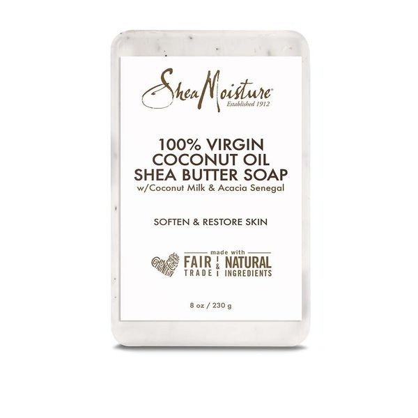 Shea Moisture Shea Butter Bar Soap 100% Virgin Coconut Oil 8 oz Liquid