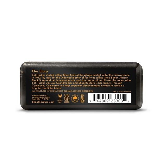 Shea Moisture African Black Bar Soap w/ Shea Butter 8 oz Bar Soap