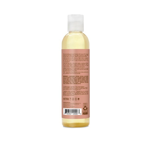 Shea Moisture Massage Oil Firming Toning Coconut Hibiscus 8 oz Liquid