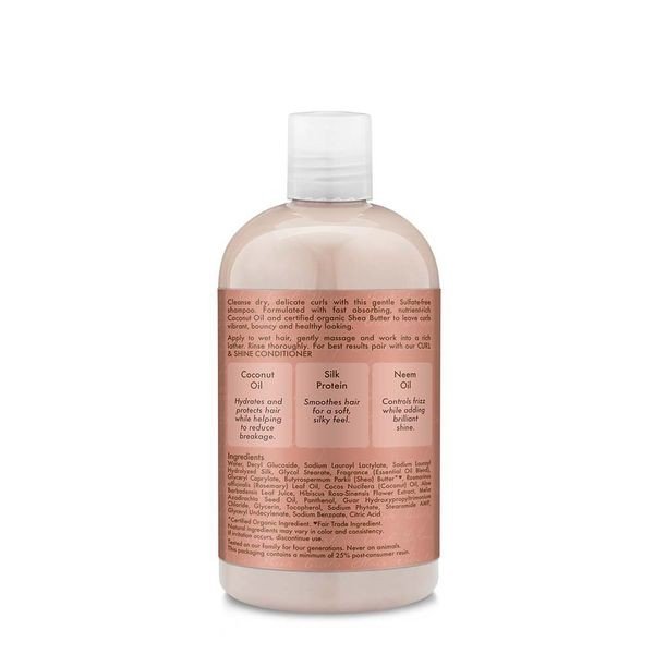 Shea Moisture Curl &amp; Shine Shampoo Coconut Hibiscus 13 oz Liquid