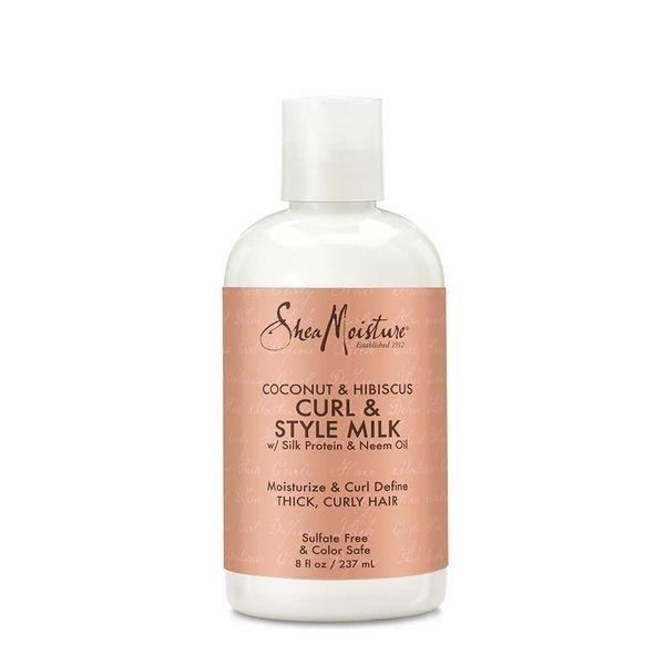 Shea Moisture Curl & Style Milk Styling Aid Coconut Hibiscus 8 oz Liquid