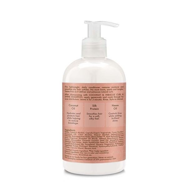 Shea Moisture Curl &amp; Shine Conditioner Coconut Hibiscus 13 oz Liquid