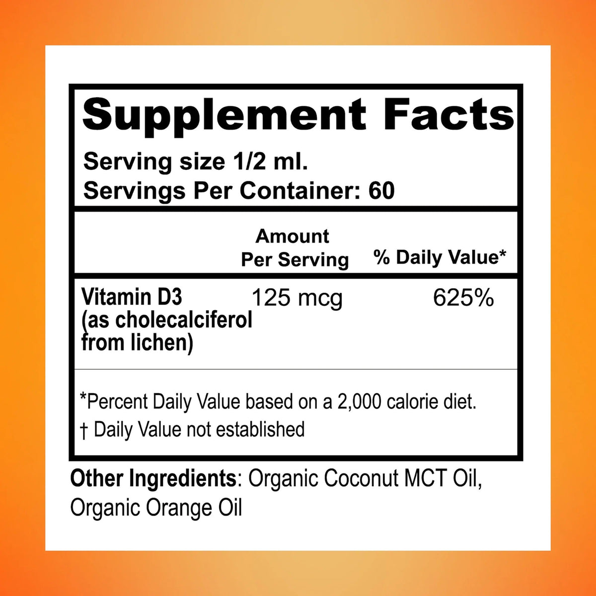 Liquid Health Vegan Vitamin D3 Drops 1 oz Liquid