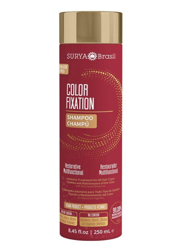 Surya Nature, Inc Color Fixation Restorative Shampoo 8.45 oz Liquid