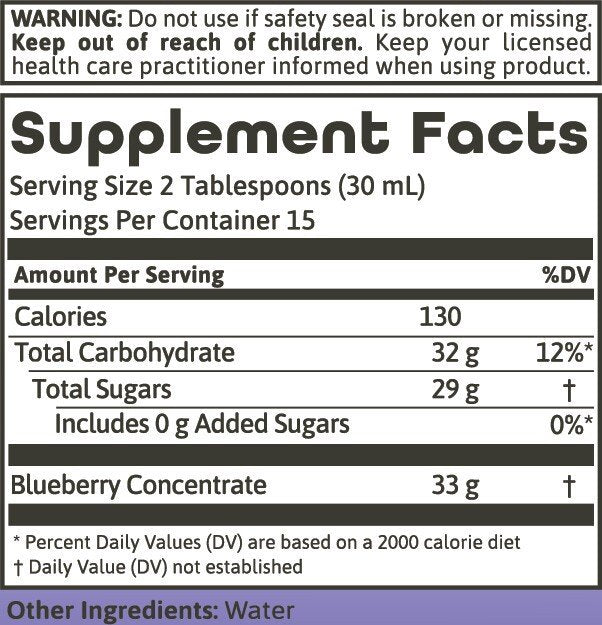 Dynamic Health Blueberry Juice Concentrate 16 oz Liquid